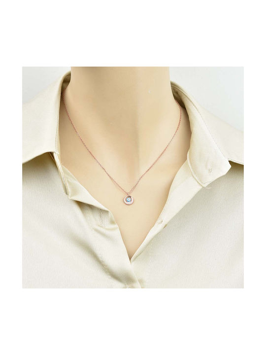 Silver Necklace Mataki 925 with Rose Gold plating