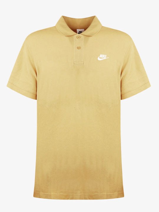 Club Essentials Polo Μπλούζα Κοντομάνικη Κίτρινη