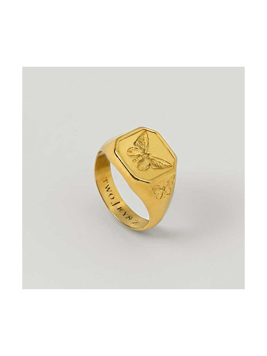 TWOJEYS BUTTERFLY EFFECT RING GOLD ΔΑΧΤΥΛΙΔΙ ΧΡΥΣΑΦΙ