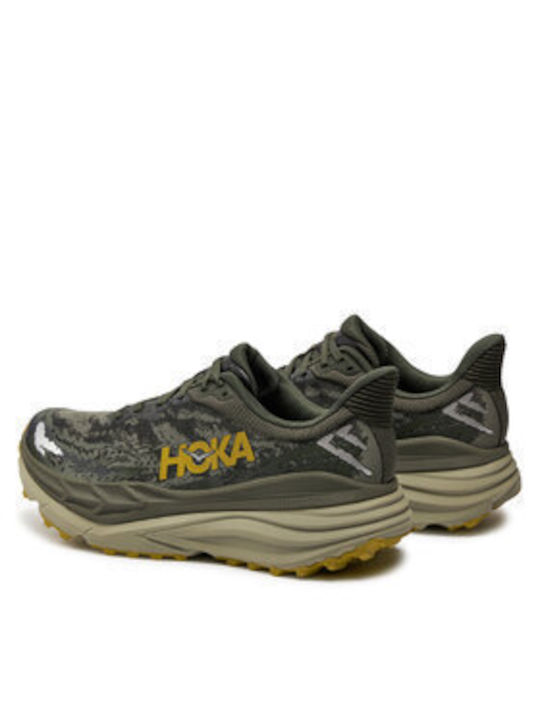 Hoka Stinson 7 Sport Shoes Running Haki