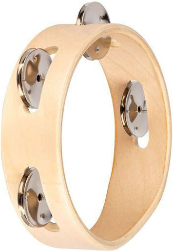 Nino Percussion Nino Nτέφι 6'' Brown Wooden Hand Tambourine