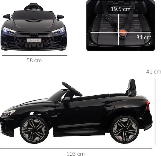 Audi Kinderfahrzeug mit Fernbedienung Lizenziert Schwarzes für 5+ Jahre
