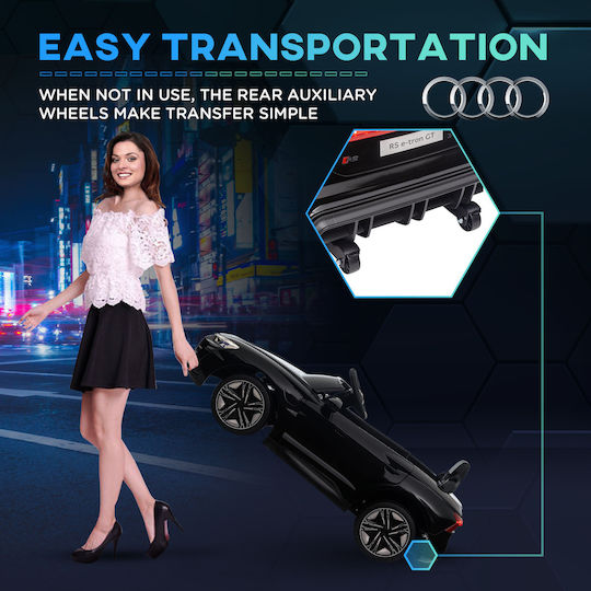 Audi Kinderfahrzeug mit Fernbedienung Lizenziert Schwarzes für 5+ Jahre
