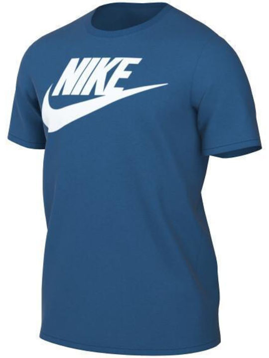 Nike Icon Futura Herren Sport T-Shirt Kurzarm Blau