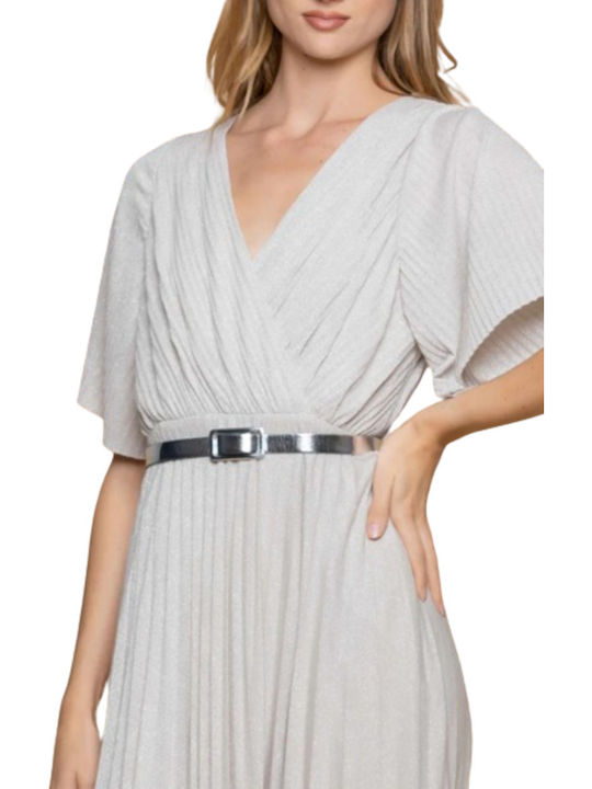 Summer Maxi Dress for Wedding and Christening Grey