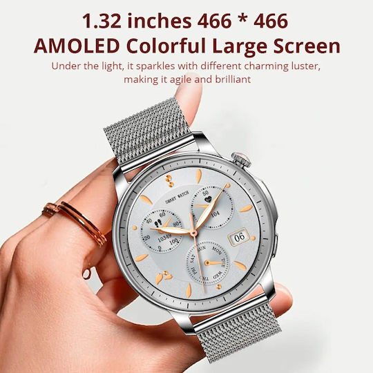 Colmi V65 Smartwatch mit Pulsmesser (Rose Gold)