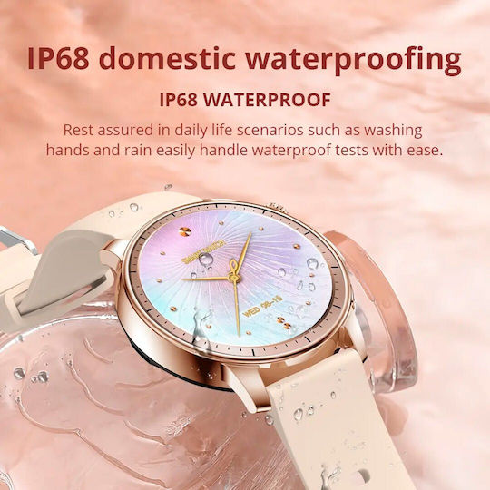 Colmi V65 Smartwatch mit Pulsmesser (Rose Gold)