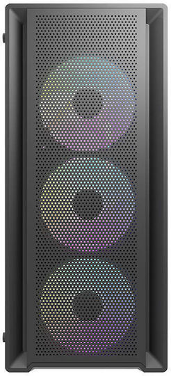 Darkflash DK353 Gaming Middle Tower Carcasă Calculator cu Fereastră Laterală Negru