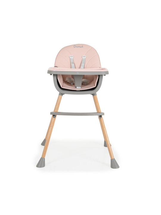 Moni Donut Highchair 2 in 1 & Leatherette Seat Pink