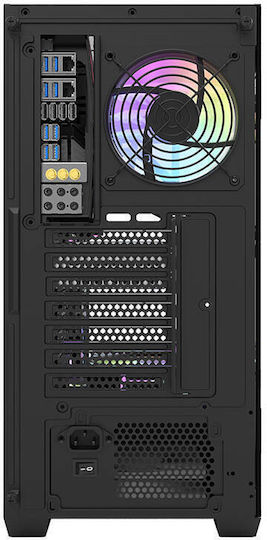 Darkflash DS900 Gaming Midi Tower Κουτί Υπολογιστή με Πλαϊνό Παράθυρο Μαύρο
