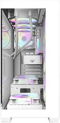 Darkflash DS900 Gaming Midi Tower Computer Case with Window Panel White