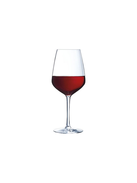 Arcoroc Set Gläser für Weiß- und Rotwein aus Glas Mit Stiel 400ml 6Stück