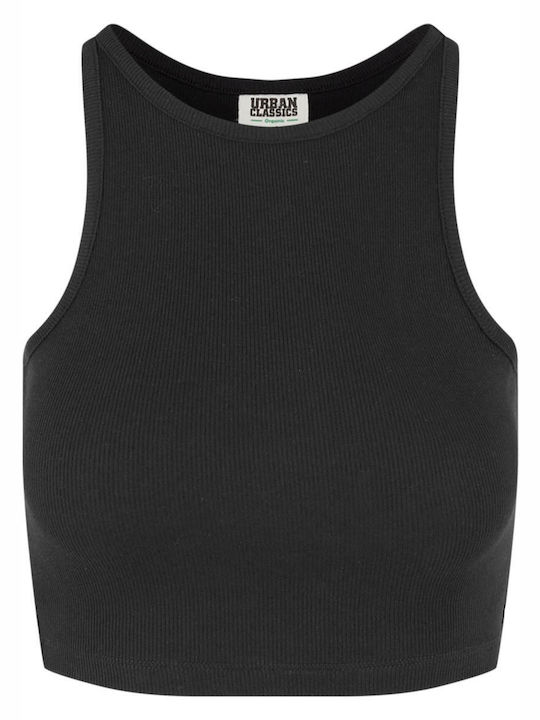 Urban Classics pentru Femei Crop Top fără Mâneci Negru 2Pack