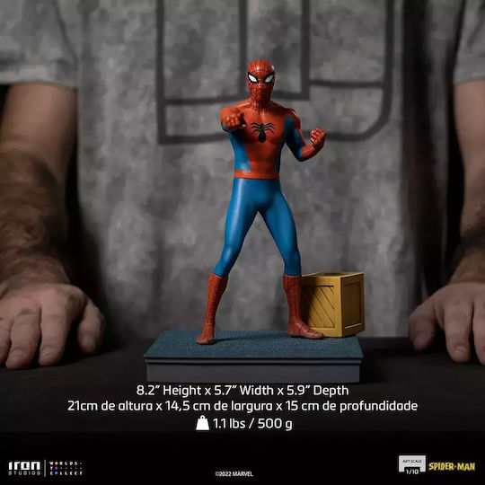 Iron Studios Marvel Spiderman Figure Height 21cm in Scale 1:10