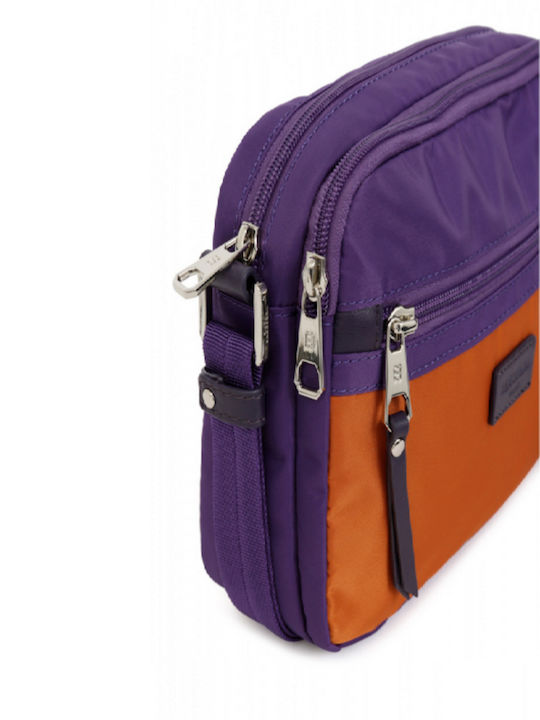 Hexagona Leather Women's Bag Shoulder Purple