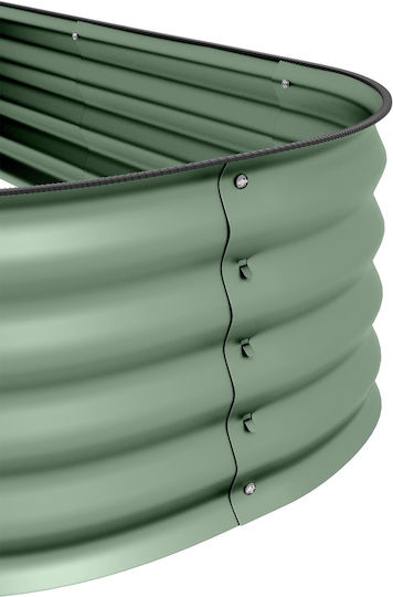 Outsunny Blumenkasten Metallisch Green 150x62x30cm.