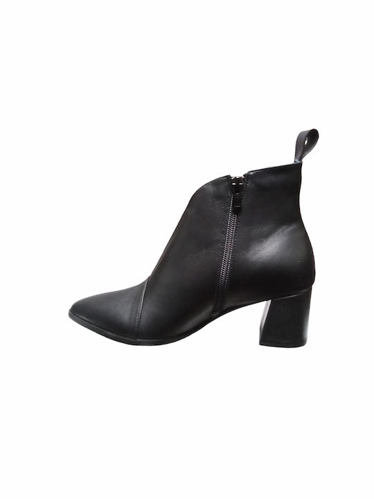 Relax Anatomic Leder Damen Knöchelstiefel Schwarz