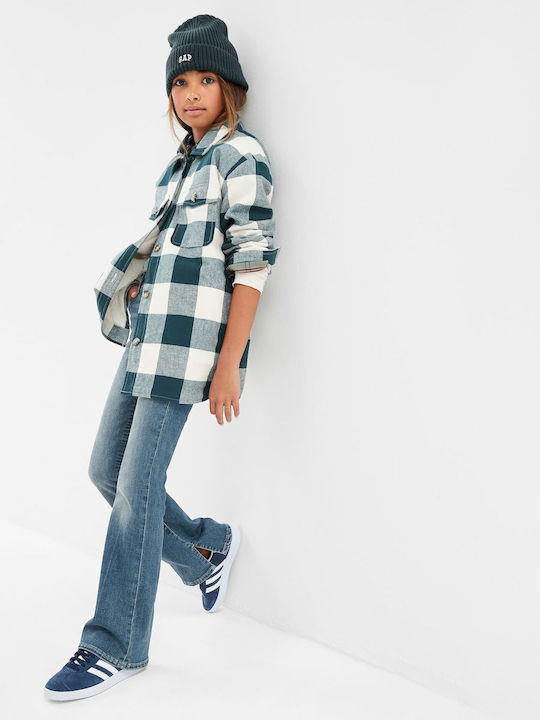 GAP Kids Checked Shirt Green