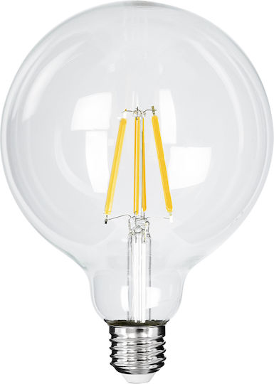 GloboStar LED крушка 4W 138mm за фасунга E27 и форма G125 Топло бяло 840лм Димируем
