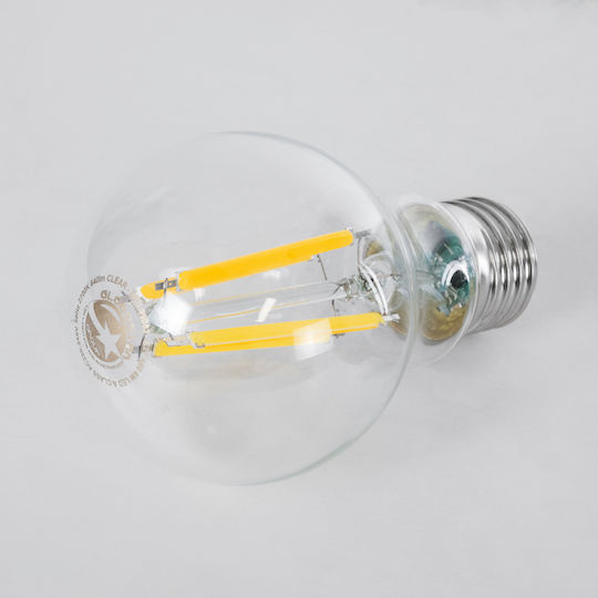 GloboStar LED крушка 4W 110mm за фасунга E27 и форма A60 Топло бяло 840лм Димируем