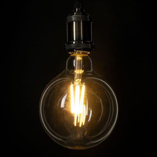 GloboStar LED-Lampe 7W 138mm für Fassung E27 und Form G125 Warmes Weiß 1470lm