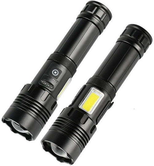 Lumină de lucru și de sit, cu baterie Lanternă LED cu Luminozitate Maximă 500lm Bx-p19 Negru