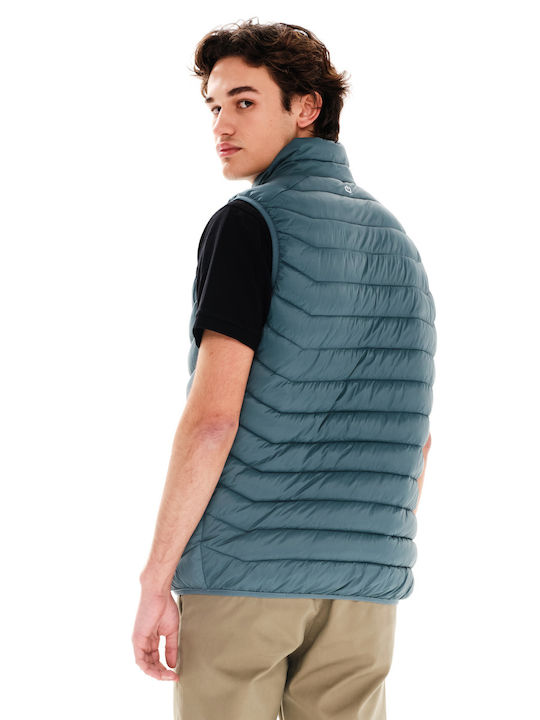 Безръкавно Зимно Puffer Якето Светло Каки
