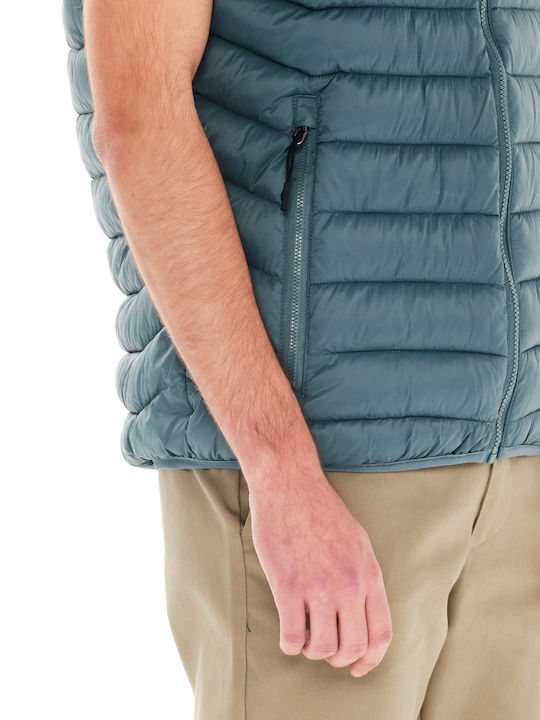Безръкавно Зимно Puffer Якето Светло Каки