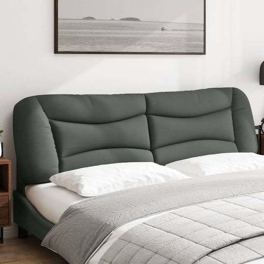 vidaXL Fabric Bed Headboard Cushion Dark Gray 180x48cm