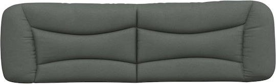vidaXL Fabric Bed Headboard Cushion Dark Gray 180x48cm