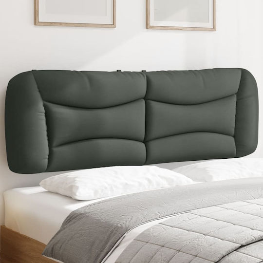 vidaXL Fabric Bed Headboard Cushion Dark Gray 160x48cm