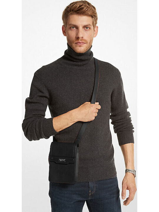 Piele Geantă pentru bărbați De umăr / tip crossbody Neagră