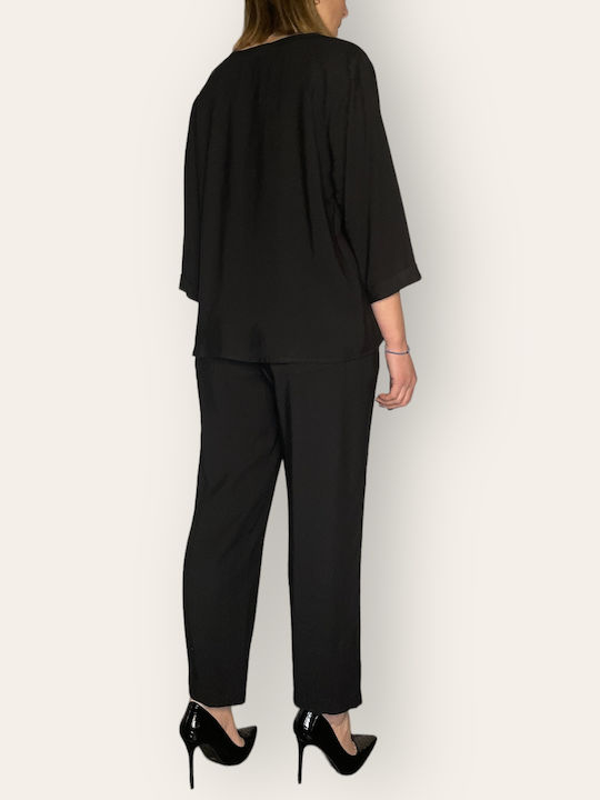 Innocent Women's Fabric Trousers Black