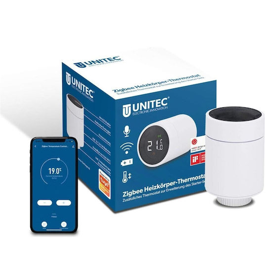 BigBuy Electronic Thermostatic Radiator Valve with Wi-Fi for Radiator Body 1pcs