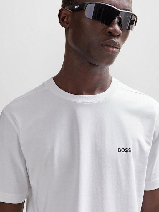 Hugo Boss T-shirt Bărbătesc cu Mânecă Scurtă White