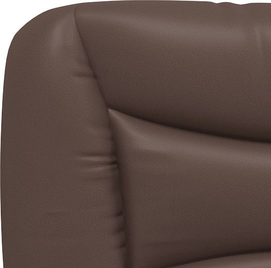 vidaXL Brown Faux Leather Headboard Cushion 190x48cm