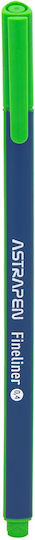 Astra Μαρκαδόροι Ζωγραφικής 0.4mm Λεπτοί Σετ 18 χρώματα