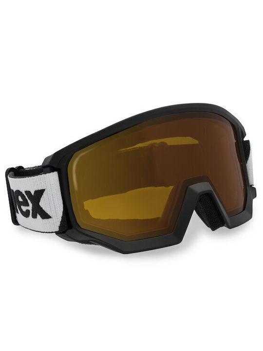 Uvex Athletic Lasergold Lite S2 Μάσκα Σκι & Snowboard Ενηλίκων με Κίτρινο Φακό Καθρέπτη