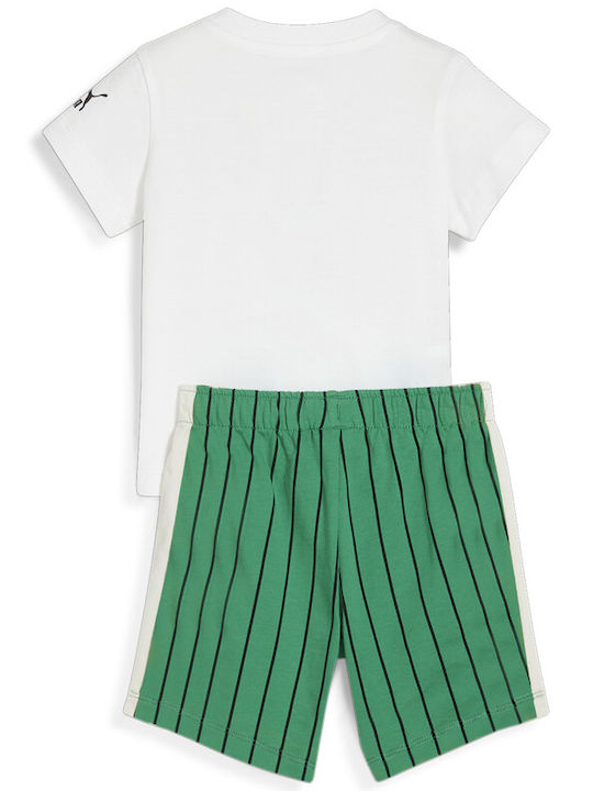 Puma Kids Set with Shorts Summer 2pcs White