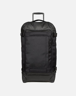 Eastpak Tranverz Cnnct Μεγάλη Βαλίτσα Ταξιδιού Jetblack με 4 Ρόδες Ύψους 79εκ.