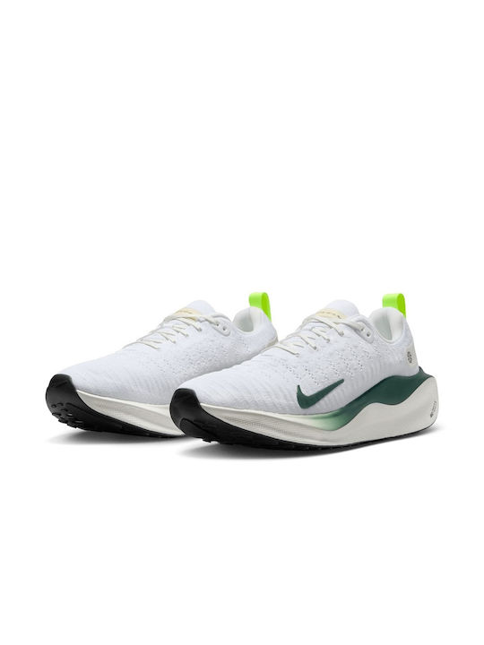 Nike InfinityRN 4 Ανδρικά Αθλητικά Παπούτσια Running Λευκό / Volt / Sail / Pro Green