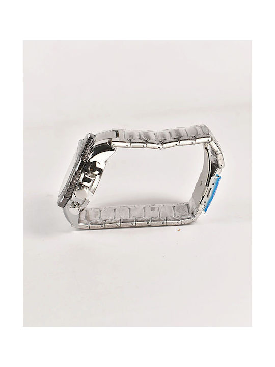 Bistec Watch Battery with Silver Metal Bracelet