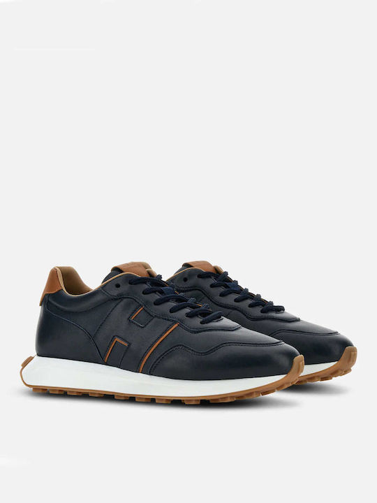 Hogan H601 Allacciato H Bărbați Sneakers dark blue