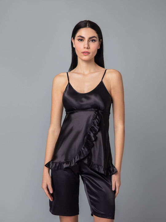 Milena by Paris Summer Satin Babydoll Gold