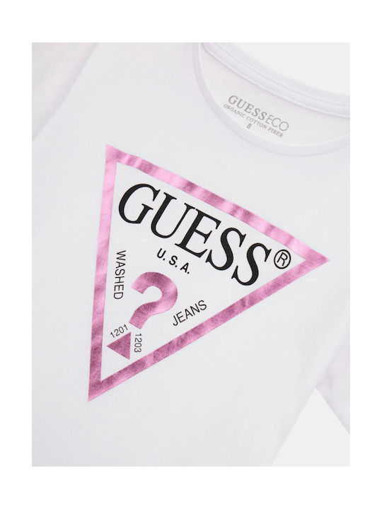 Guess Παιδικό T-shirt Λευκό