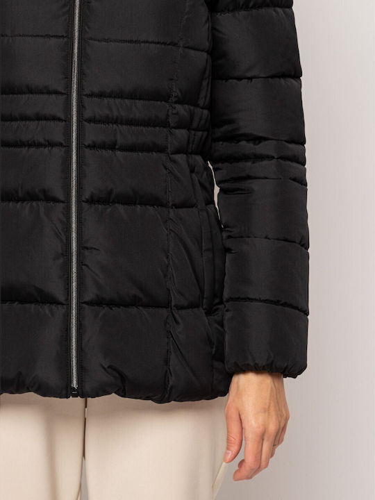 Nabby Kurz Damen Puffer Jacke für Winter BLACK