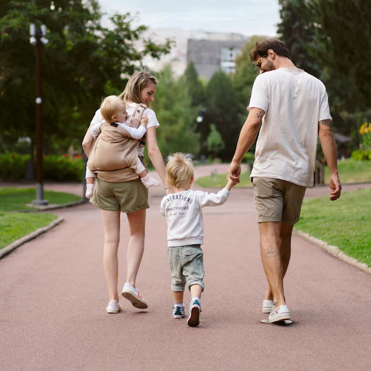 Babymoov Clasic Sling Moov & Boost Beige cu Greutate Maximă 5kg
