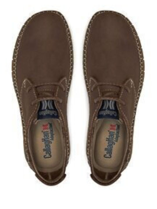 Men's Leather Casual Shoes Beige