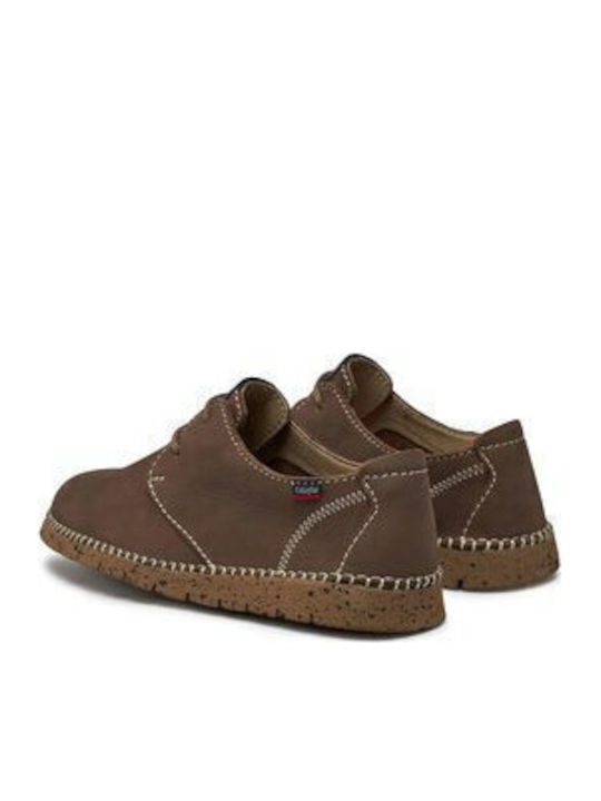Men's Leather Casual Shoes Beige
