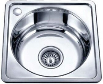 Inter Ceramic Alpaca ICSETICF71085497313ICK4040P Drop-In Spüle Inox B40xT40cm Silber